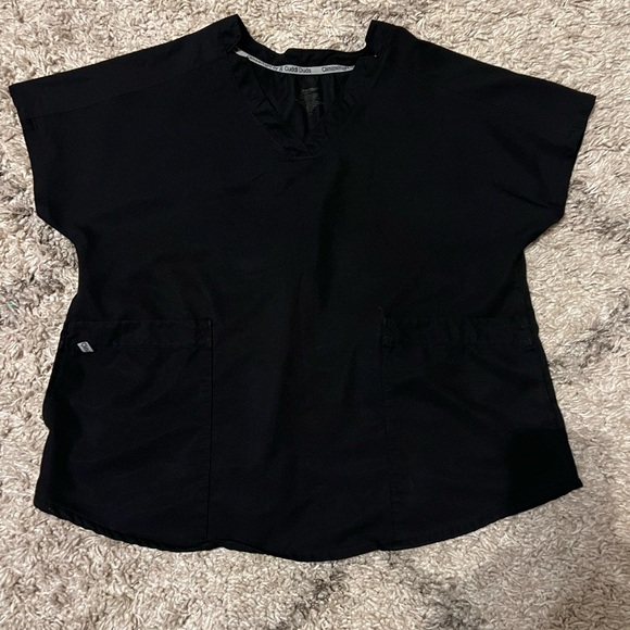 Cuddl Duds Tops - Climate Right by Cuddl Duds Scrubs size L color black (S119)